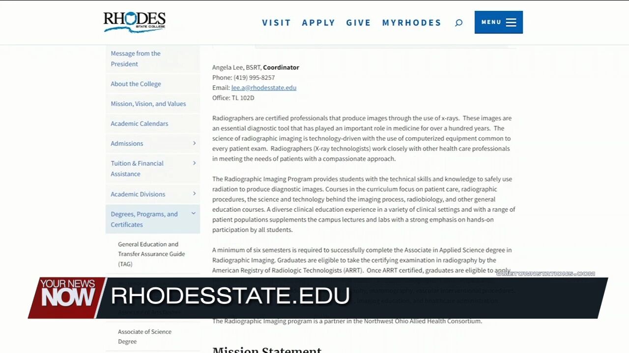 Growing STEM Radiologic technologist discusses training at Rhodes State and career